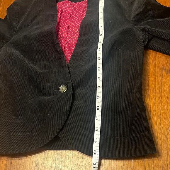 Black Corduroy Blazer Tailored Size Small Old Navy - Picture 5 of 8